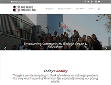 Tablet Screenshot of peaceprojectinc.org